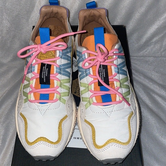 NWT Flower Mountain Washi Sneakers in Beige/White/Multi - Picture 10 of 16